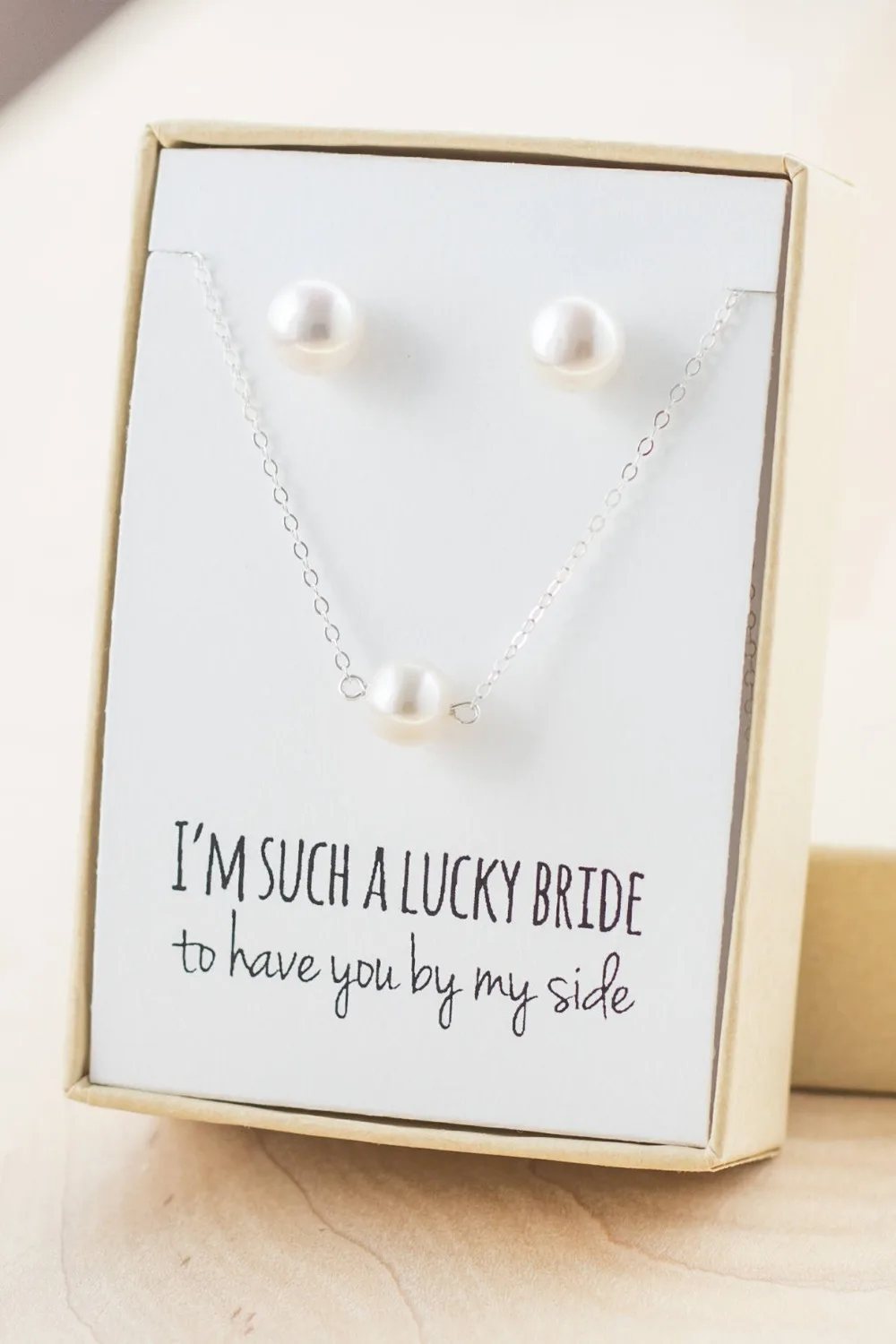 personalize wedding Bridesmaid proposal Single Freshwater Pearl Necklace Freshwater Stud Earrings set - Bridesmaid Pearl Gifts
personalize wedding Bridesmaid proposal Single Freshwater Pearl Necklace Freshwater Stud Earrings set - Bridesmaid Pearl Gifts