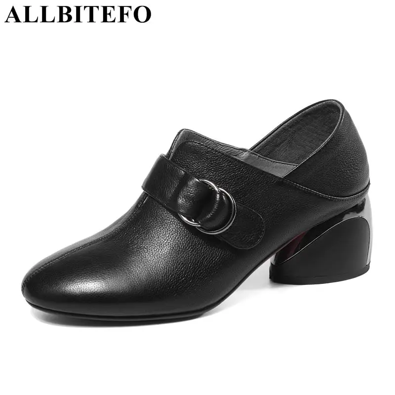 ALLBITEFO large size:34-42 full genuine leather thick heel women shoes brand buckle women high heel shoes office ladies shoes
ALLBITEFO large size:34-42 full genuine leather thick heel women shoes brand buckle women high heel shoes office ladies shoes