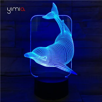 YIMIA Creative Dolphin 7 Colors Change Lamp Acrylic Remote 3D LED Night Light Micro USB Table Desk Lamp Home Decor Lampe
YIMIA Creative Dolphin 7 Colors Change Lamp Acrylic Remote 3D LED Night Light Micro USB Table Desk Lamp Home Decor Lampe
