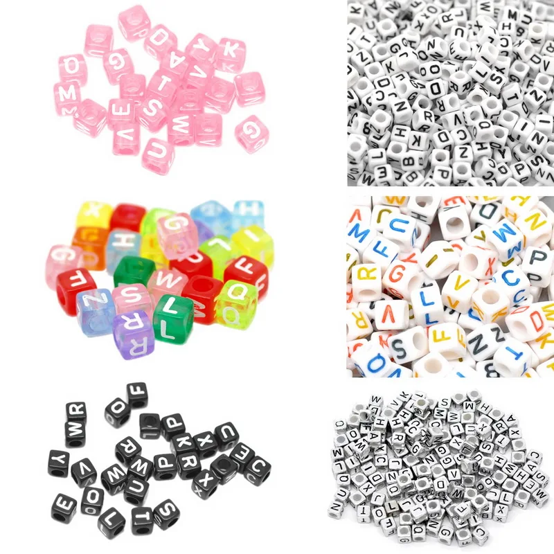 500pcs Random Handmade DIY Square Alphabet Letter Acrylic Cube for Jewelry Making Loom Band Bracelets
500pcs Random Handmade DIY Square Alphabet Letter Acrylic Cube for Jewelry Making Loom Band Bracelets