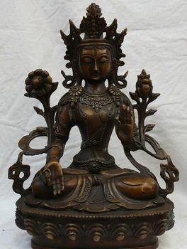 song voge gem S1833 12" Tibet Tibetan Buddhism Purple Bronze 7 eyes White Tara Buddha Goddess Statue
song voge gem S1833 12" Tibet Tibetan Buddhism Purple Bronze 7 eyes White Tara Buddha Goddess Statue