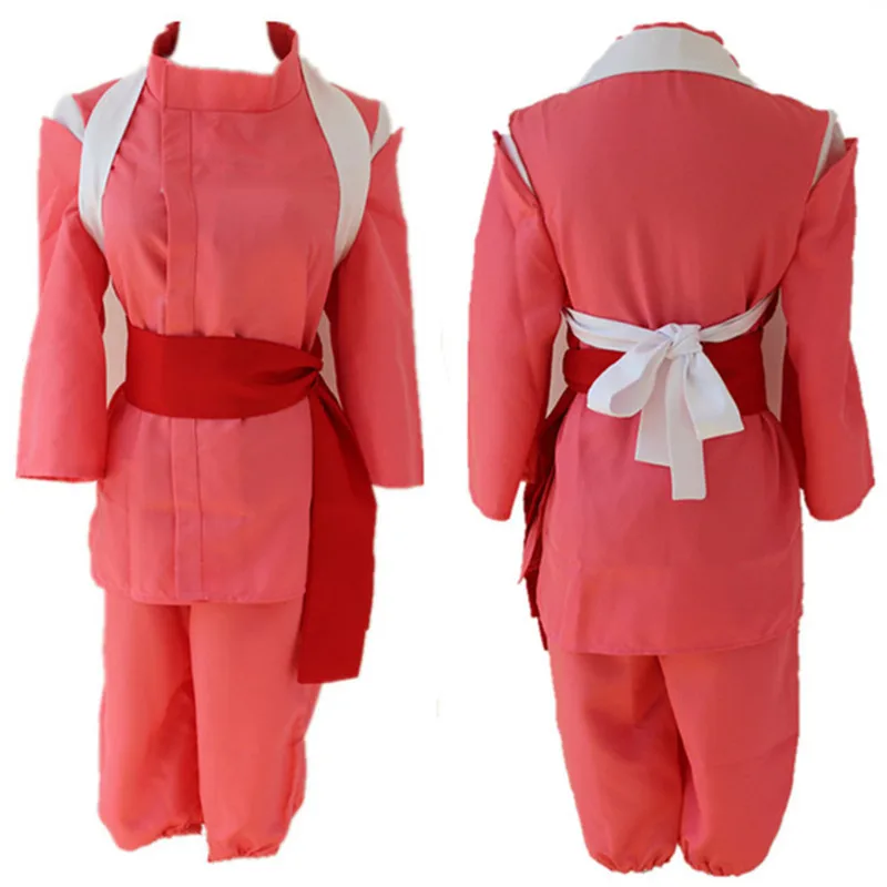 Spirited Away Chihiro Ogino Sen Cosplay Costume Full Set Red Uniform Hayao Miyazaki Japan Anime Party Wear By Takerlama - 6 Spirited Away Chihiro Ogino Sen Cosplay Costume Full Set Red Uniform Hayao Miyazaki Japan Anime Party Wear By Takerlama - 6