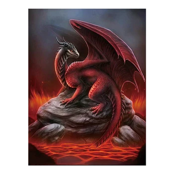 DIY 5D Diamond painting hell fire dragon Red dragon Diamond Embroidery Full Cross Stitch Rhinestone Mosaic Home Decor Handmade
DIY 5D Diamond painting hell fire dragon Red dragon Diamond Embroidery Full Cross Stitch Rhinestone Mosaic Home Decor Handmade
