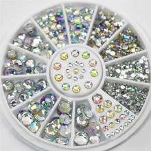 Pas cher strass diamants éblouissant conseils ongles autocollant paillettes coloré Nail Art décoration ongles accessoires livraison directe(China)
