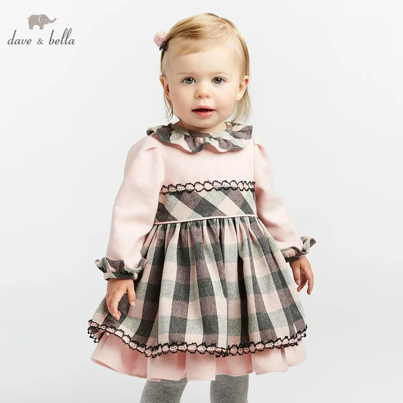 Dave bella autumn/winter Princess baby dresses girls Lolita dress children long sleeve high quality dress plaid dress DB8468
Dave bella autumn/winter Princess baby dresses girls Lolita dress children long sleeve high quality dress plaid dress DB8468