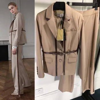 Women clothes 2019 fashion two piece set top and pants office matching sets temperament survetement femme profession suit
Women clothes 2019 fashion two piece set top and pants office matching sets temperament survetement femme profession suit