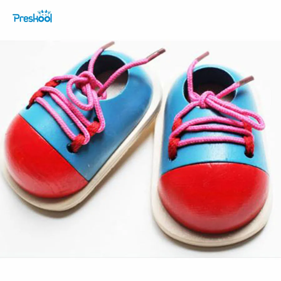 Montessori Kids Toy Baby Pretend Shoes Lacing-up Wooden Toys Learning Educational Preschool Training Brinquedos Juguets
Montessori Kids Toy Baby Pretend Shoes Lacing-up Wooden Toys Learning Educational Preschool Training Brinquedos Juguets