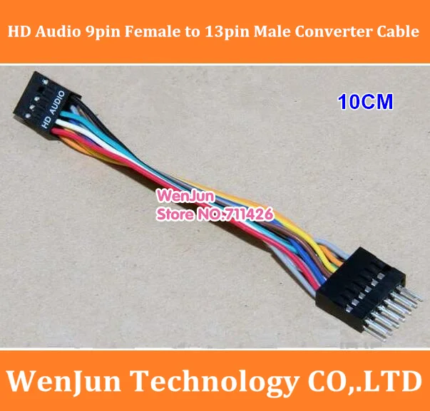 10cm HD Audio 9-Pin Female to 13 Pin Male Converter Cable Cord For Lenovo Host connection common ATX Motherboard
10cm HD Audio 9-Pin Female to 13 Pin Male Converter Cable Cord For Lenovo Host connection common ATX Motherboard