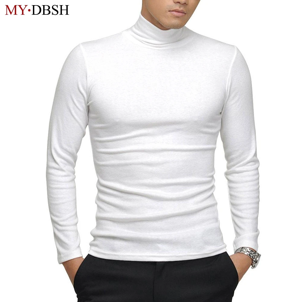 2019 Mens Fashion Long Sleeve T-shirt Fashion Turtleneck High-elastic Casual Shirt Solid Color Slim Fit T shirt Men's Tops tees
2019 Mens Fashion Long Sleeve T-shirt Fashion Turtleneck High-elastic Casual Shirt Solid Color Slim Fit T shirt Men's Tops tees