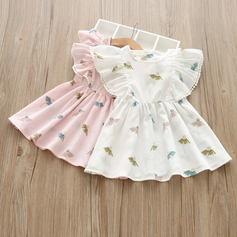 spshow summer Korean children's dress girl's dress children's flower full printing side fly sleeve children's clothing
spshow summer Korean children's dress girl's dress children's flower full printing side fly sleeve children's clothing