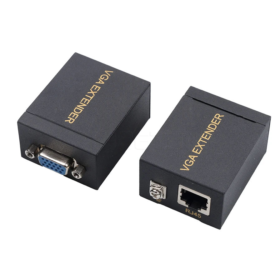 One Pair 60M VGA Extender Female To Lan Cat5 Cat5e RJ45 Ethernet Female Adapter Amplifier VGA Extender
One Pair 60M VGA Extender Female To Lan Cat5 Cat5e RJ45 Ethernet Female Adapter Amplifier VGA Extender