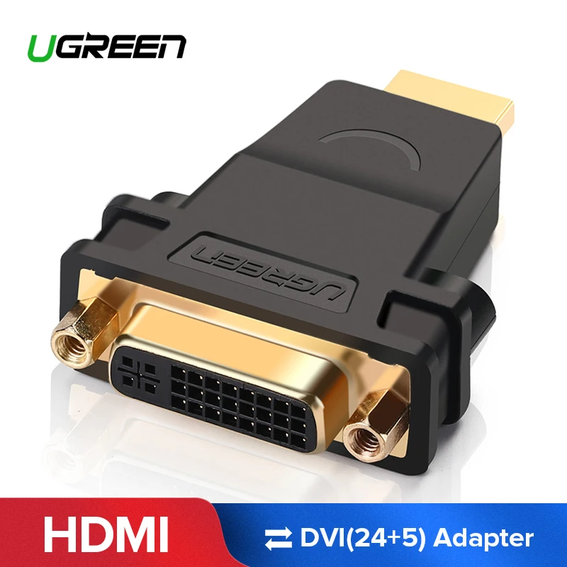 Ugreen HDMI to DVI Male to Female Converter Adapter 1080P Connector for HDTV DVD Projector HDMI to DVI Adapter DVI 24+5 to HDMI
Ugreen HDMI to DVI Male to Female Converter Adapter 1080P Connector for HDTV DVD Projector HDMI to DVI Adapter DVI 24+5 to HDMI