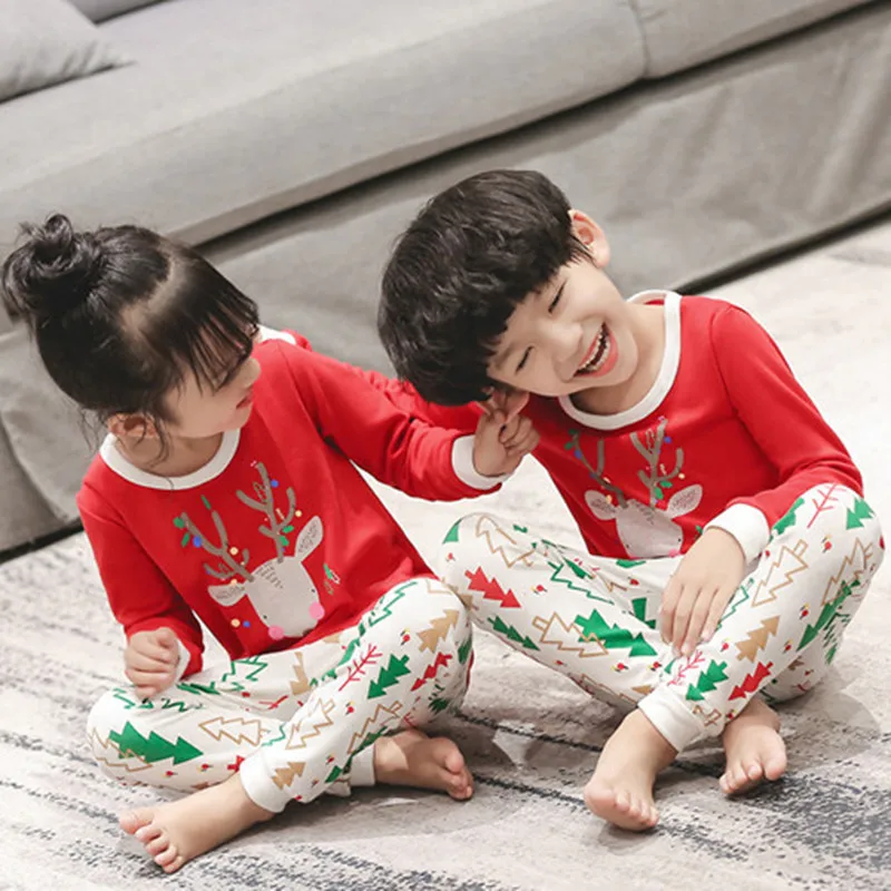 Christmas Boys Pajamas Sets Girls Pajamas Toddler Sleepwear Suit Kids Long Sleeved T-shirt Pant Set Baby Nightwear Homewear
Christmas Boys Pajamas Sets Girls Pajamas Toddler Sleepwear Suit Kids Long Sleeved T-shirt Pant Set Baby Nightwear Homewear