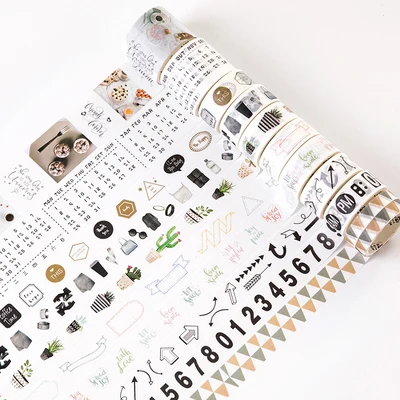 10 rolls/set Nordic Northern Europe life number arrows cactus washi tape DIY Planner diary scrapbooking masking tape escolar
10 rolls/set Nordic Northern Europe life number arrows cactus washi tape DIY Planner diary scrapbooking masking tape escolar