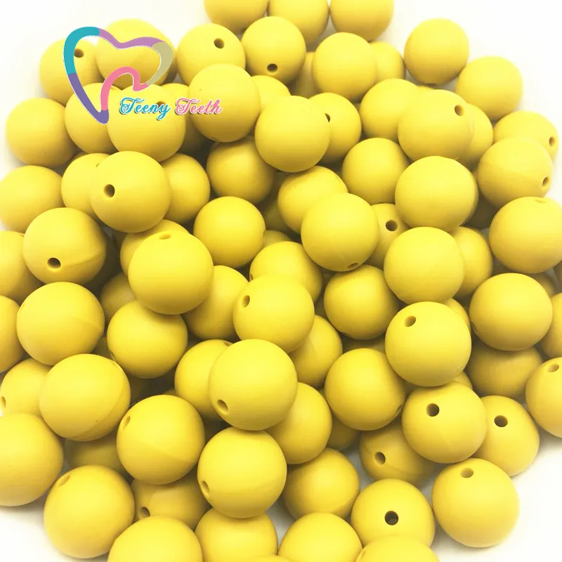 Teeny Teeth 10 PCS Mustard Yellow Baby Accessories Beads Round Size 12-15 MM Food Grade Teething Silicone Bead For DIY Jewelry
Teeny Teeth 10 PCS Mustard Yellow Baby Accessories Beads Round Size 12-15 MM Food Grade Teething Silicone Bead For DIY Jewelry