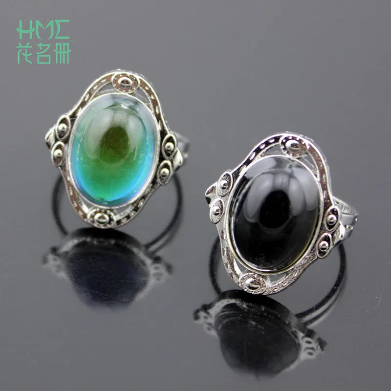 High Quality Mood Change Color Felling Change Temperature Control Color Rings Inlay Large Crystal For Women Men Jewelry
High Quality Mood Change Color Felling Change Temperature Control Color Rings Inlay Large Crystal For Women Men Jewelry