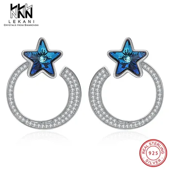 Star Crystal From Swarovski Earrings Hollow Circle Stud Earring For Women Real 925 Sterling Silver Anniversary Fine Jewlery Gift
Star Crystal From Swarovski Earrings Hollow Circle Stud Earring For Women Real 925 Sterling Silver Anniversary Fine Jewlery Gift
