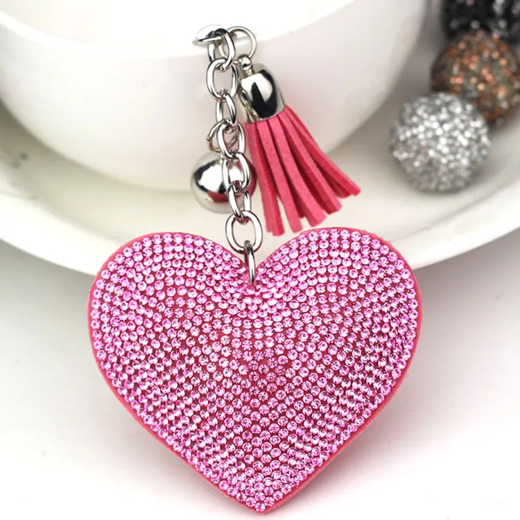 ZHIMO Charm Car Play Full Crystal Rhinestone Heart Key Chain Silver Chain Keychain Tassel Keyring Bag Car Hanging Jewelry
ZHIMO Charm Car Play Full Crystal Rhinestone Heart Key Chain Silver Chain Keychain Tassel Keyring Bag Car Hanging Jewelry