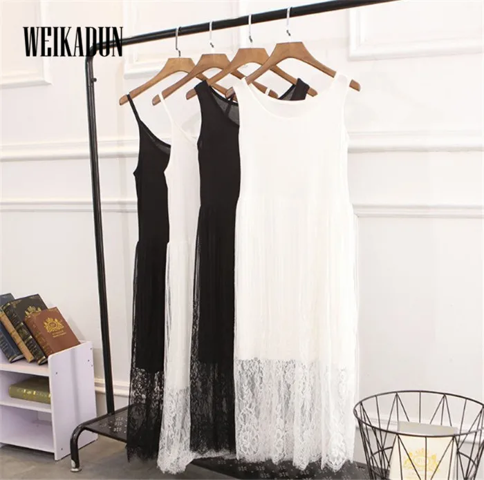 Modal Cotton Vest Dress Slim Loose Casual A-Line Lace Mesh Summer Women Dress Casual Sexy Fashion Sleeveless Bottoming Dress
Modal Cotton Vest Dress Slim Loose Casual A-Line Lace Mesh Summer Women Dress Casual Sexy Fashion Sleeveless Bottoming Dress