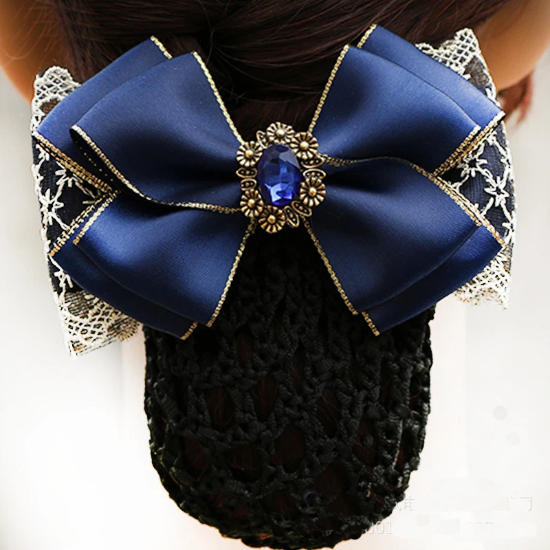 2018 Fashion Handmade Office Lady Bow Tie Barrette Hair Clip Cover Bowknot Net Bun Deep Snood for Long Hair Hair Accestory
2018 Fashion Handmade Office Lady Bow Tie Barrette Hair Clip Cover Bowknot Net Bun Deep Snood for Long Hair Hair Accestory