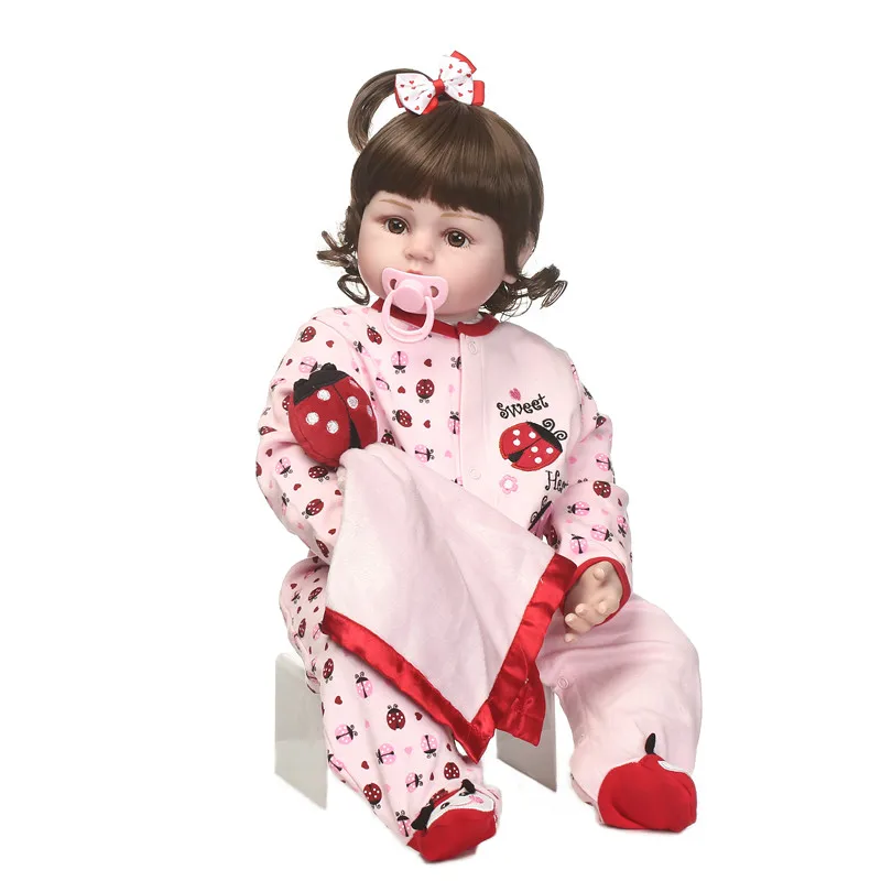 22" soft silicone reborn baby girl dolls lifelike newborn girl bebe princess reborn bonecas child gift toys doll
22" soft silicone reborn baby girl dolls lifelike newborn girl bebe princess reborn bonecas child gift toys doll