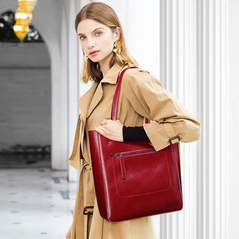 women's bag female genuine leather Fashion Oil Wax Real Cow Leather women bag over shoulder Bag crossbody bags for women Handbag
women's bag female genuine leather Fashion Oil Wax Real Cow Leather women bag over shoulder Bag crossbody bags for women Handbag