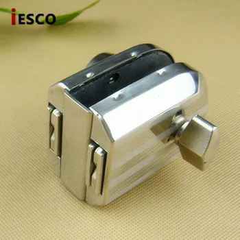 Stainless steel bolt lock, glass door, glass door lock, the central opening, with a single button hook lock
Stainless steel bolt lock, glass door, glass door lock, the central opening, with a single button hook lock