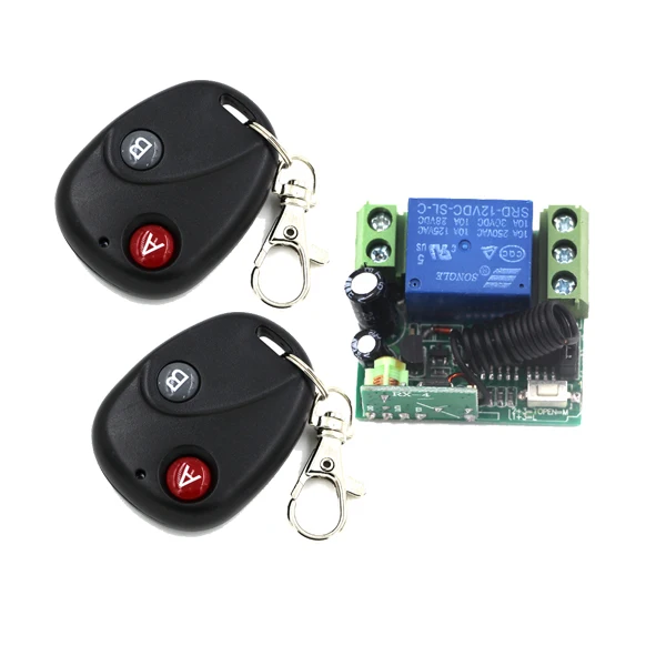 12V 1CH 10A Wireless Remote Control Switch 1 Receiver & 2 transmitter remote controller 4404
12V 1CH 10A Wireless Remote Control Switch 1 Receiver & 2 transmitter remote controller 4404