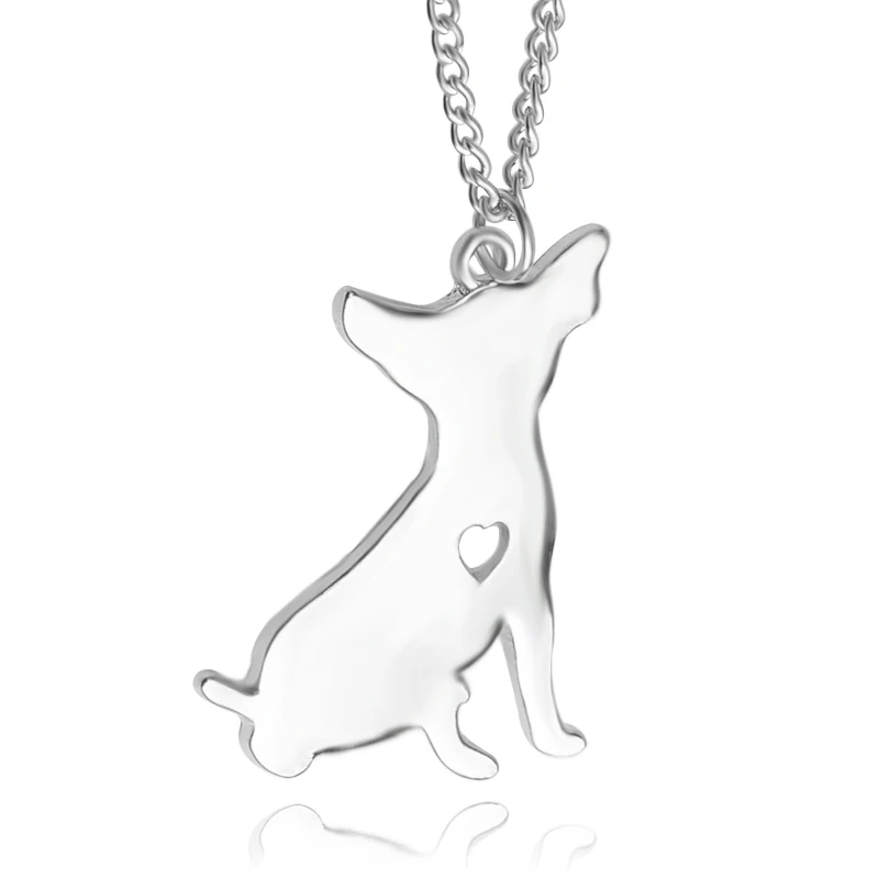 Image 2016 New Fashion 925 STERLING SILVER Plated Tiny Small Welshs Corgi Dog Charm Necklace Cute Animal Pendant Jewelry