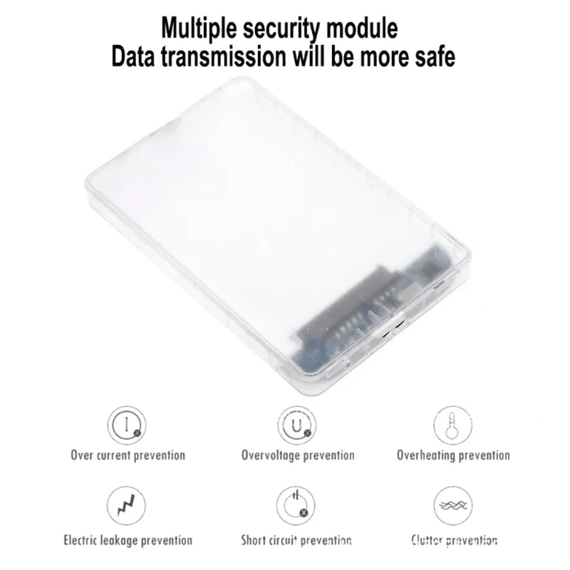5Gbps 2.5'' Transparent HDD Case SATA 3.0 to USB 3.0 External Hard Disk Drive SSD Enclosure Box Support 2TB UASP Protocol BTZ1
5Gbps 2.5'' Transparent HDD Case SATA 3.0 to USB 3.0 External Hard Disk Drive SSD Enclosure Box Support 2TB UASP Protocol BTZ1