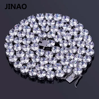 JINAO Gold/Silver Color Plated Iced Out Hip Hop Male Jewelry Chain Necklace Copper Micro Pave CZ Stone 8mm Necklaces 20" 24" 30"
JINAO Gold/Silver Color Plated Iced Out Hip Hop Male Jewelry Chain Necklace Copper Micro Pave CZ Stone 8mm Necklaces 20" 24" 30"