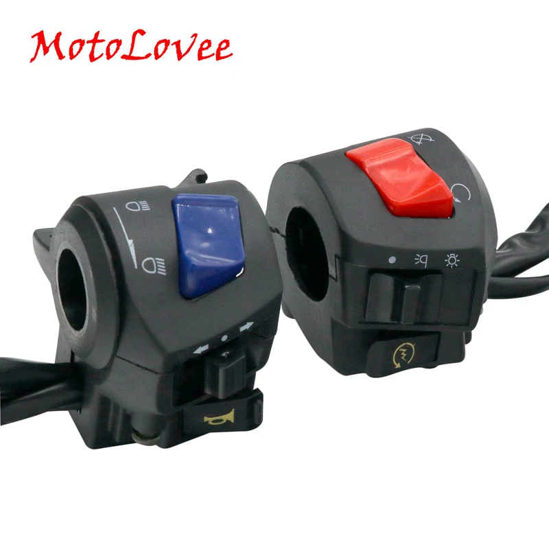 MotoLovee Motorcycle Left Right Handle Bar Switches Fog Light Horn Turn Signal Electric Start Handlebar Controller Switch
MotoLovee Motorcycle Left Right Handle Bar Switches Fog Light Horn Turn Signal Electric Start Handlebar Controller Switch