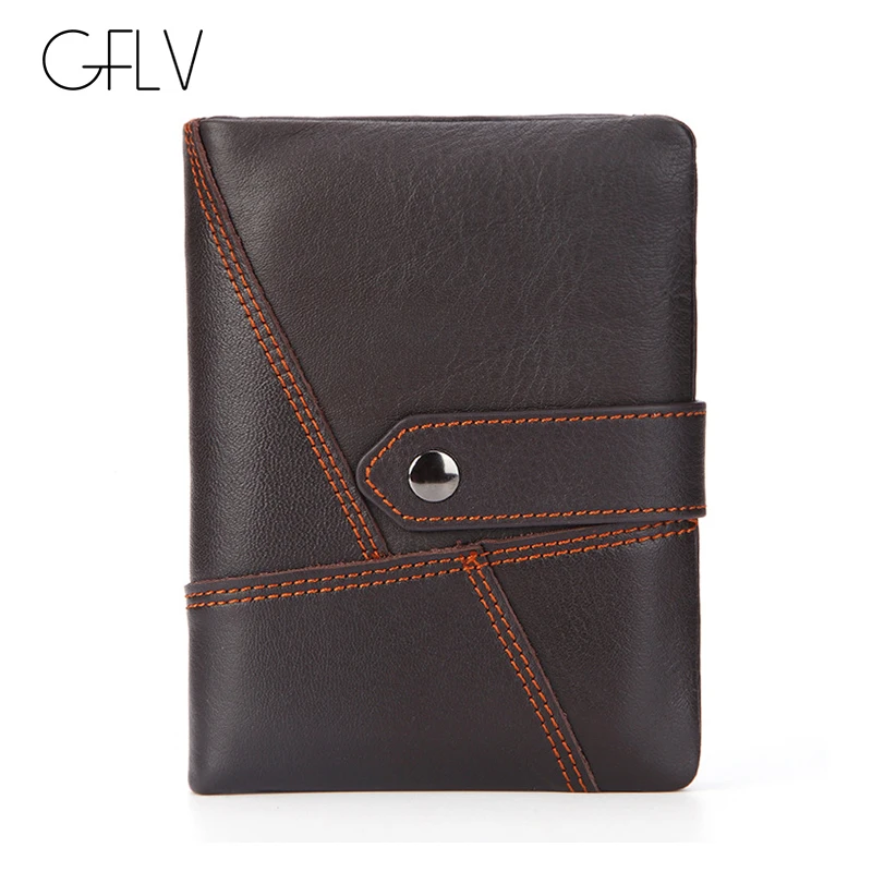 GFLV Brand Fashion Patchwork Thread Short Wallets Men Soft Real Cowhide Genuine Leather Wallets Card Holder Wallets Coin Purse
GFLV Brand Fashion Patchwork Thread Short Wallets Men Soft Real Cowhide Genuine Leather Wallets Card Holder Wallets Coin Purse