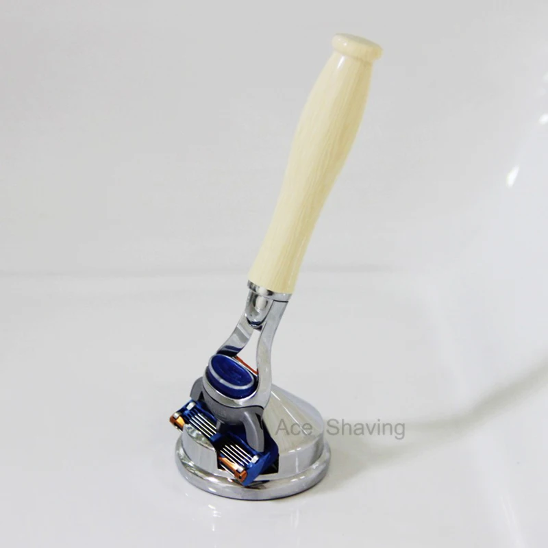 Resin Handle 5 layer Blade Shaving Razor & Metal Anti-slip Razor Base Holder Barber Beard Grooming Tool
Resin Handle 5 layer Blade Shaving Razor & Metal Anti-slip Razor Base Holder Barber Beard Grooming Tool