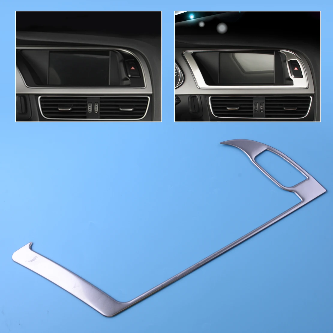 DWCX Stainless Steel Car Center Console Navigation Warning Light Panel Cover Trim fit for Audi A4 B8 A5 2013 2014 2015
DWCX Stainless Steel Car Center Console Navigation Warning Light Panel Cover Trim fit for Audi A4 B8 A5 2013 2014 2015