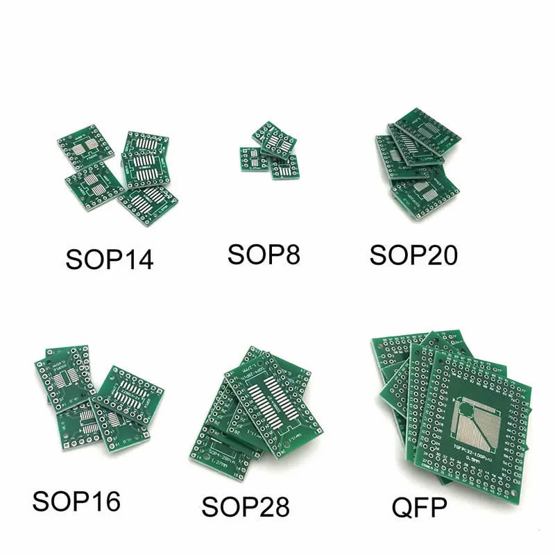 30PCS PCB Board Kit SMD Turn To DIP Adapter Converter Plate FQFP 32 44 64 80 100 HTQFP QFN48 SOP SSOP TSSOP 8 16 24 28
30PCS PCB Board Kit SMD Turn To DIP Adapter Converter Plate FQFP 32 44 64 80 100 HTQFP QFN48 SOP SSOP TSSOP 8 16 24 28