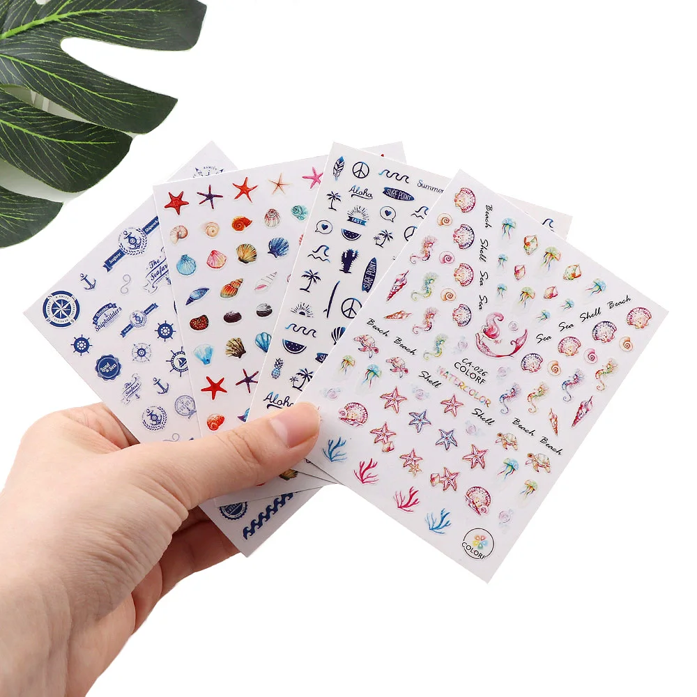 1Pc Ultra-thin Nautical Series 3D Nail Goldfish Conch Sticker Colorful Self Adhesive Sticker For UV Glue Decoration
1Pc Ultra-thin Nautical Series 3D Nail Goldfish Conch Sticker Colorful Self Adhesive Sticker For UV Glue Decoration