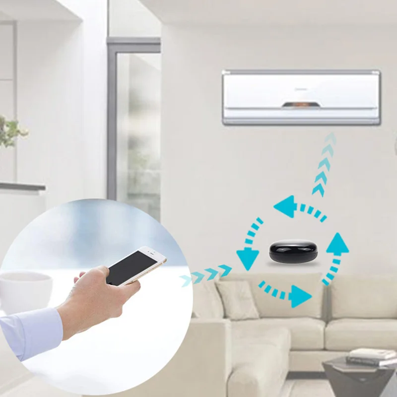 Mini Universal Smart IR Voice Remote Control AC TV Infrared Equipment Working With Alexa Google Home Assistant with USB cable
Mini Universal Smart IR Voice Remote Control AC TV Infrared Equipment Working With Alexa Google Home Assistant with USB cable