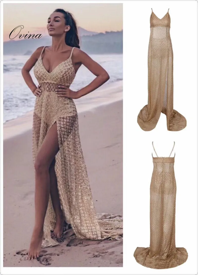 Sexy Celebrity Strap V Neck Cut Out Side Full Length Mesh Elegant Bandage Dress Night Party Dress
Sexy Celebrity Strap V Neck Cut Out Side Full Length Mesh Elegant Bandage Dress Night Party Dress