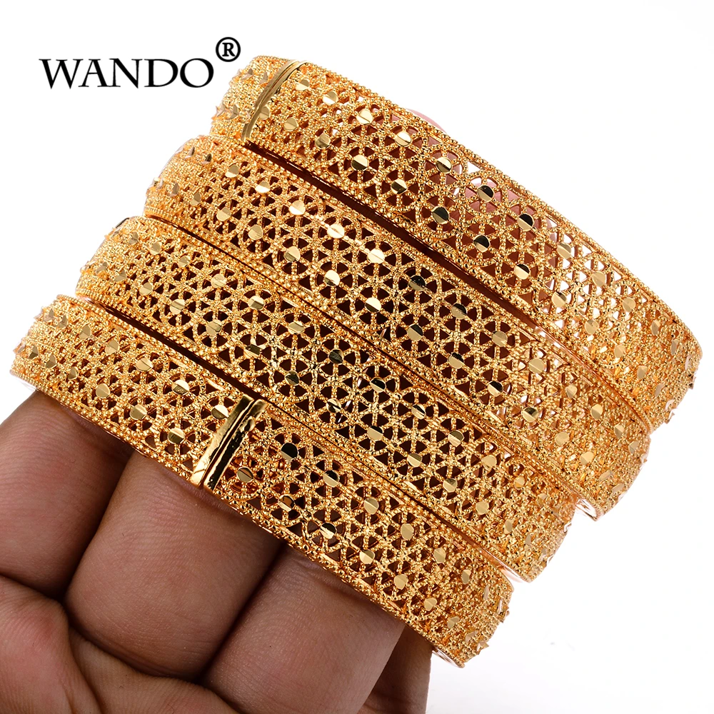WANDO 4pcs/lot Charm Bracelets for Women luxury Brand Gold Color Hollow Holiday Beach Party Bangle Jewelry Indian jewelry b119
WANDO 4pcs/lot Charm Bracelets for Women luxury Brand Gold Color Hollow Holiday Beach Party Bangle Jewelry Indian jewelry b119