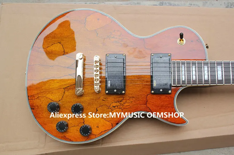 Guitar Factory Brown Custom Electric Guitar Mahogany Body Gold Hardware OEM From China
Guitar Factory Brown Custom Electric Guitar Mahogany Body Gold Hardware OEM From China