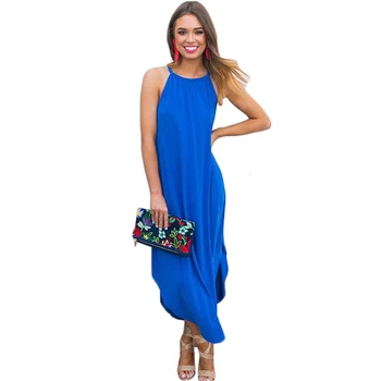 2018 boho maxi dresses vestidos Sexy beach summer dress women sleeveless halter off shoulder solid loose fashion irregular femme
2018 boho maxi dresses vestidos Sexy beach summer dress women sleeveless halter off shoulder solid loose fashion irregular femme