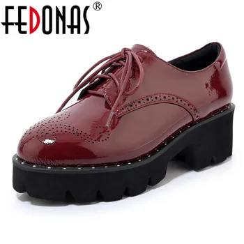 FEDONAS 2020 Spring Autumn Women Pumps New Shallow Lace Up High Heels Shoes Woman Cow Patent Leather Casual Platforms Rome Shoes
FEDONAS 2020 Spring Autumn Women Pumps New Shallow Lace Up High Heels Shoes Woman Cow Patent Leather Casual Platforms Rome Shoes