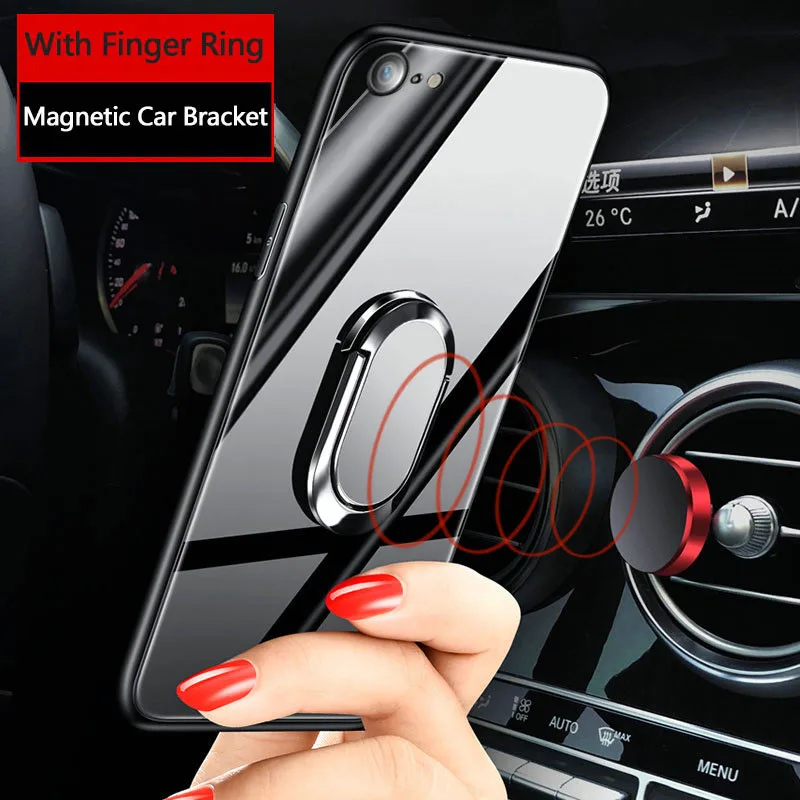 Tempered Glass Case For iPhone XS Max XR X 8 7 6 Plus Magnetic Ring Holder Stand Cover For Samsung Galaxy S10 S9 Plus Note 9 8
Tempered Glass Case For iPhone XS Max XR X 8 7 6 Plus Magnetic Ring Holder Stand Cover For Samsung Galaxy S10 S9 Plus Note 9 8