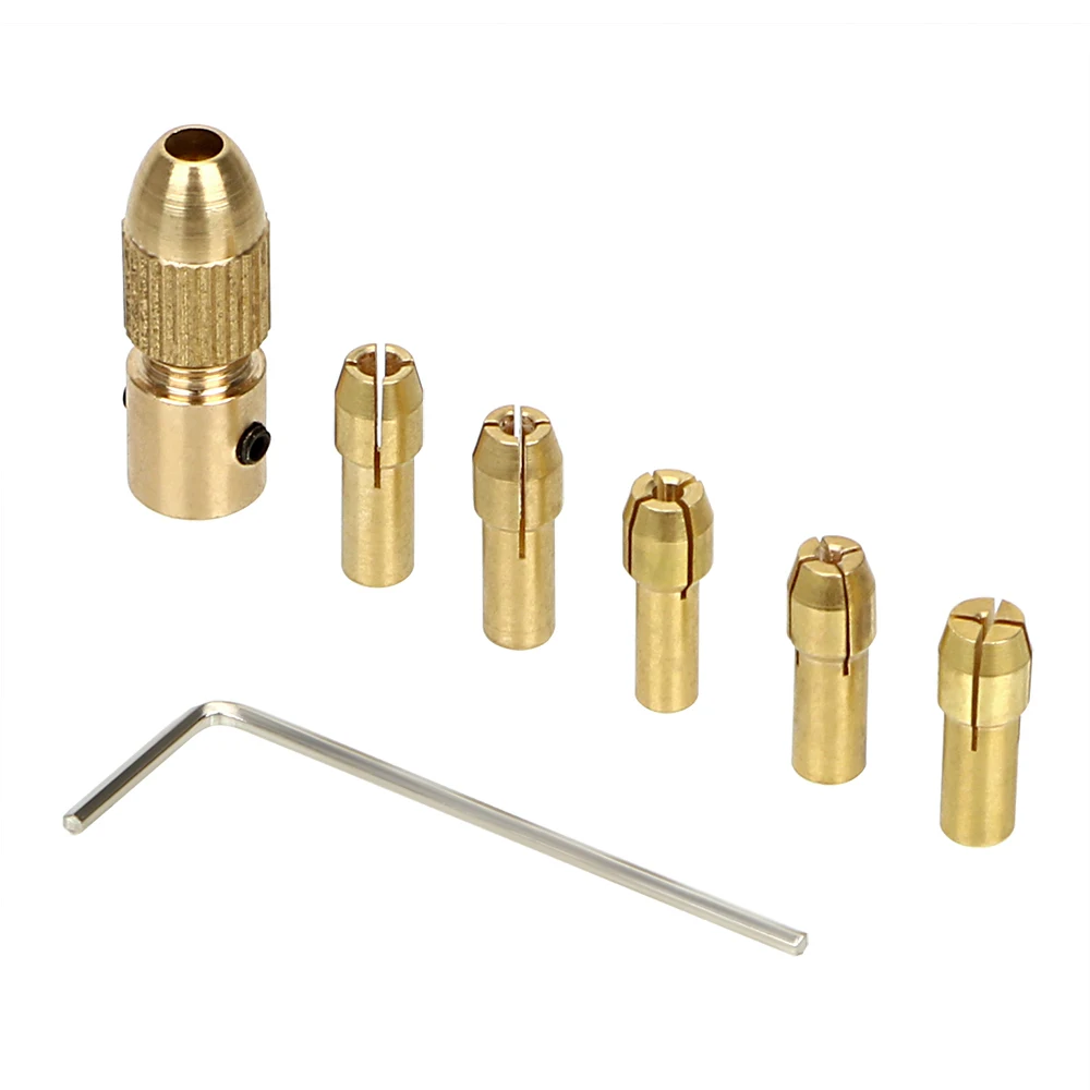 NICEYARD 5pcs/Set Micro Twist Drill Chuck Set 0.5-3mm Small Electric Drill Bit Collet Inner Diameter 2.35mm /3.17mm /2.00mm
NICEYARD 5pcs/Set Micro Twist Drill Chuck Set 0.5-3mm Small Electric Drill Bit Collet Inner Diameter 2.35mm /3.17mm /2.00mm