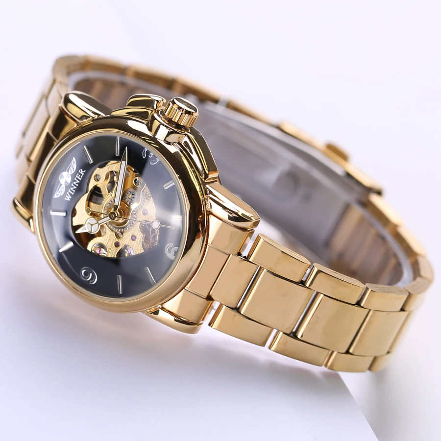 Winner Woman Watch Female Mechanical Skeleton Wristwatch 2016 Fashion Stainless Steel Casual Stylish Lady Gift Fress Shipping Winner Woman Watch Female Mechanical Skeleton Wristwatch 2016 Fashion Stainless Steel Casual Stylish Lady Gift Fress Shipping