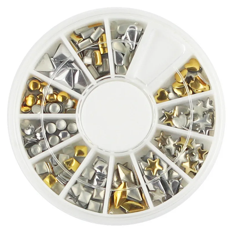 2016 New 300Pcs Punk Rivet Nail Tips Golden Silver Metal Nail Art Tips Fashion Metallic Studs Stickers New Fashion
2016 New 300Pcs Punk Rivet Nail Tips Golden Silver Metal Nail Art Tips Fashion Metallic Studs Stickers New Fashion