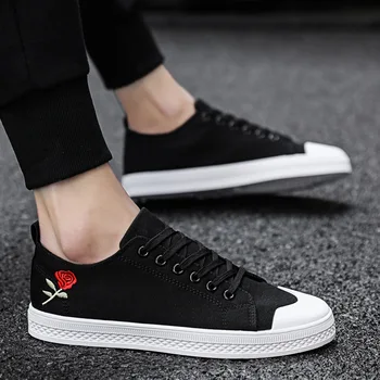 2019 summer explosion models personality lace up men's canvas shoes youth wild casual shoes breathable wear daily tide shoes 
2019 summer explosion models personality lace up men's canvas shoes youth wild casual shoes breathable wear daily tide shoes
