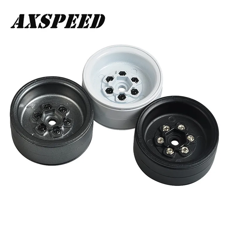 White/black/gery Metal Beadlock 1.9 Wheel Rim TF2 Axial for 1/10 RC Rock Crawler Traxxas SCX10 90046 TRX-4D90 D110
White/black/gery Metal Beadlock 1.9 Wheel Rim TF2 Axial for 1/10 RC Rock Crawler Traxxas SCX10 90046 TRX-4D90 D110