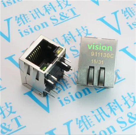 5PCS/LOT HR911130C RJ45 21MM with light shrapnel Gigabit Ethernet network transformers horizontal Connector
5PCS/LOT HR911130C RJ45 21MM with light shrapnel Gigabit Ethernet network transformers horizontal Connector